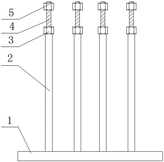 一种底梁模具螺栓架的制作方法