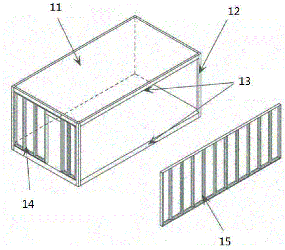 六柱支撑薄壁型钢模块化建筑结构体系的制作方法