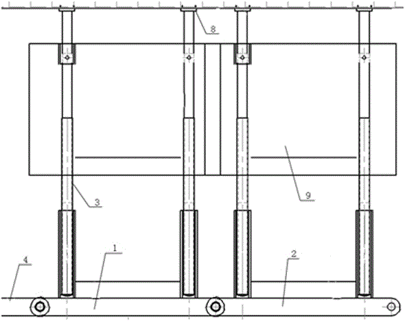 一种沿空留巷支架后置自移式支护装置的制作方法