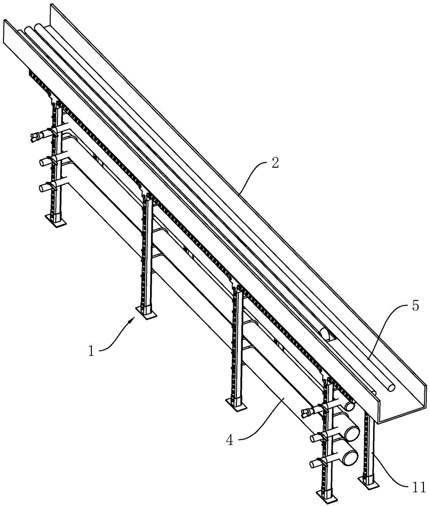 一种水路电路管线支撑架的制作方法