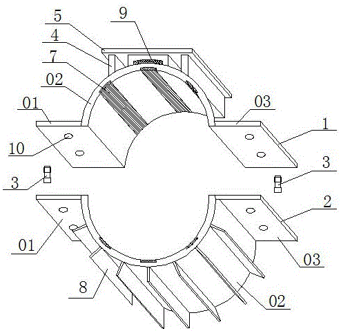 一种支吊架管夹的制作方法