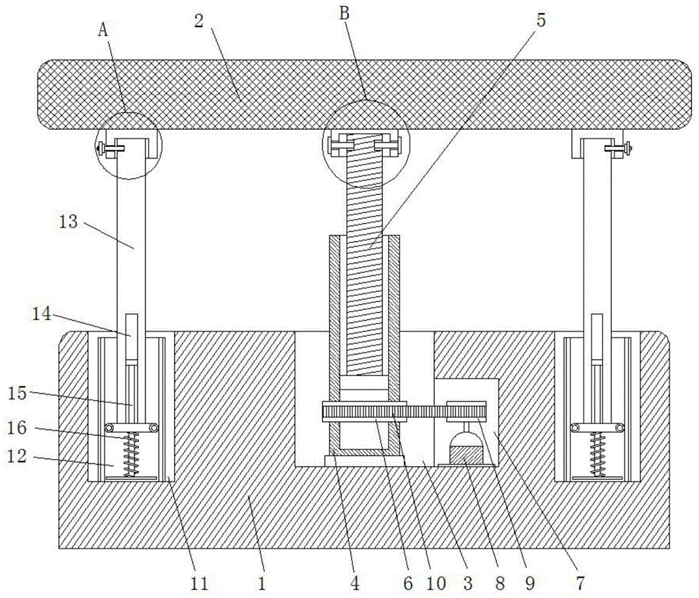 一种可调节的电梯井作业平台的制作方法