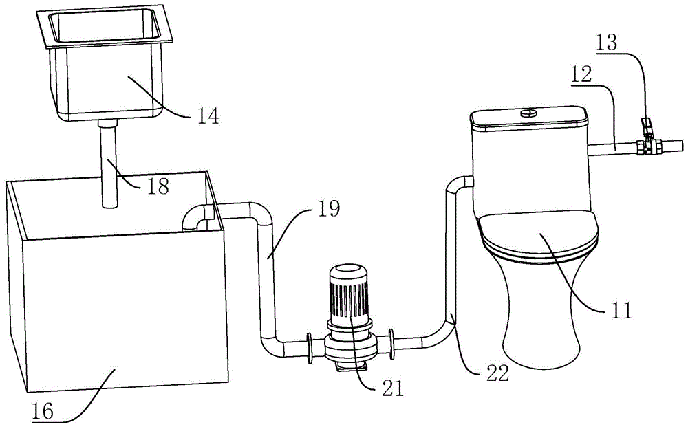 节水型建筑的厨房用水回收系统的制作方法