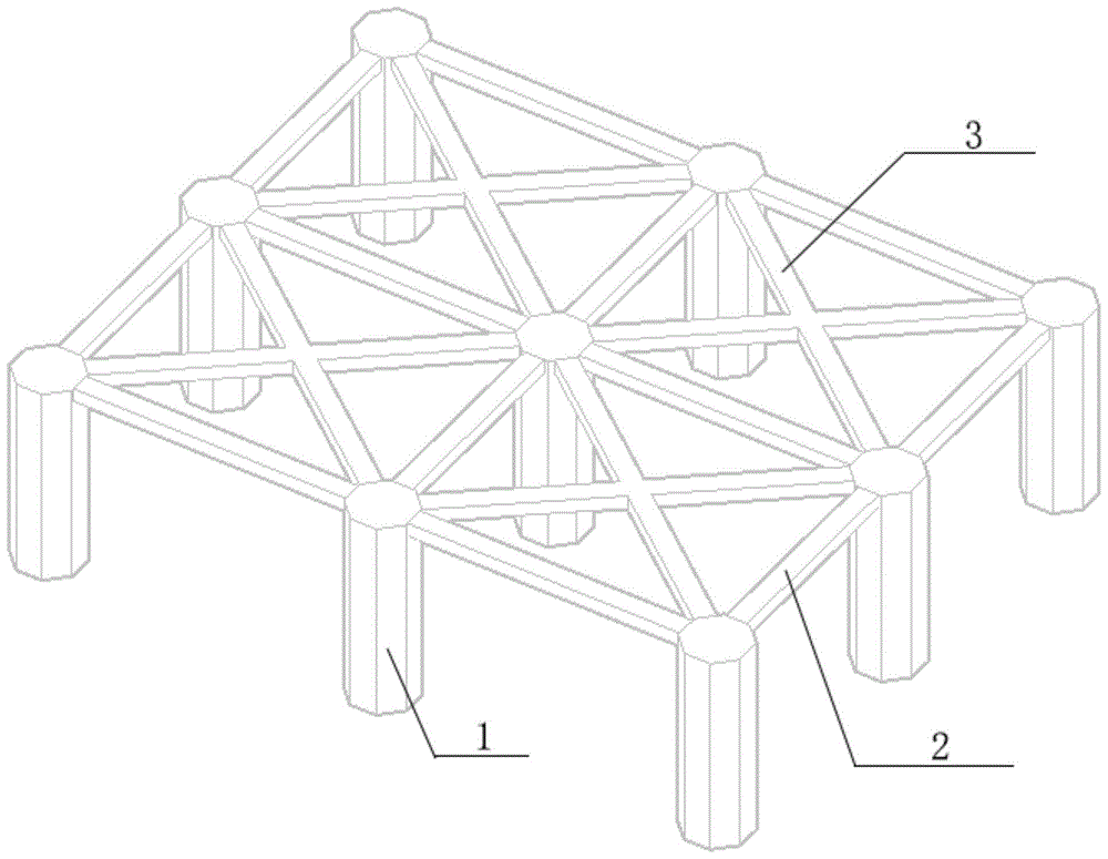 八边形钢管混凝土柱与暗梁结合结构的制作方法