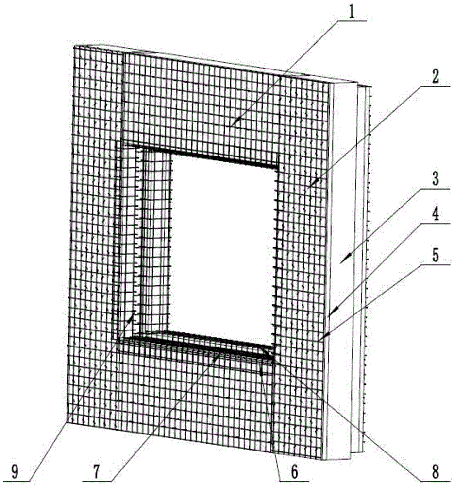 一种复合保温外墙板洞口结构的制作方法