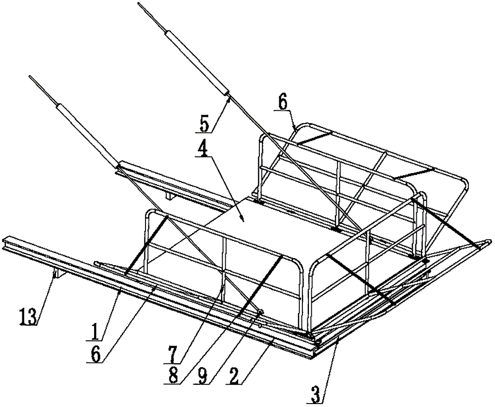 悬挂式卸料平台的制作方法