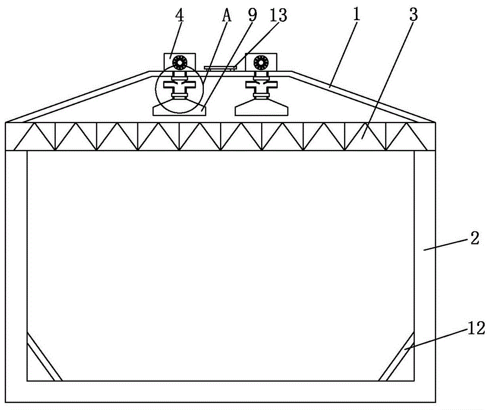 一种便于空气环流的集气罩式电解厂房顶的制作方法
