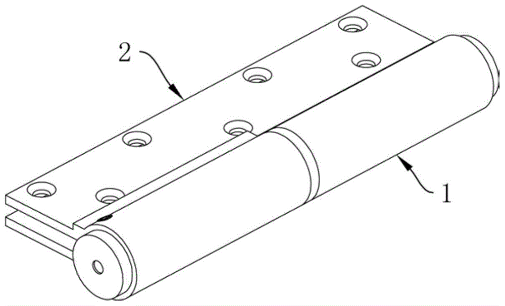 一种开设在芯轴缸管上的液压合页油路结构的制作方法
