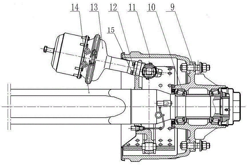 一种带有楔式制动器的鼓式刹车挂车/半挂车车轴的制作