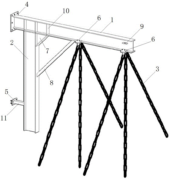 一种悬臂式皮带悬吊梁装置的制作方法