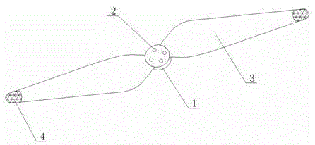 一种无人机安全螺旋桨叶片的制作方法