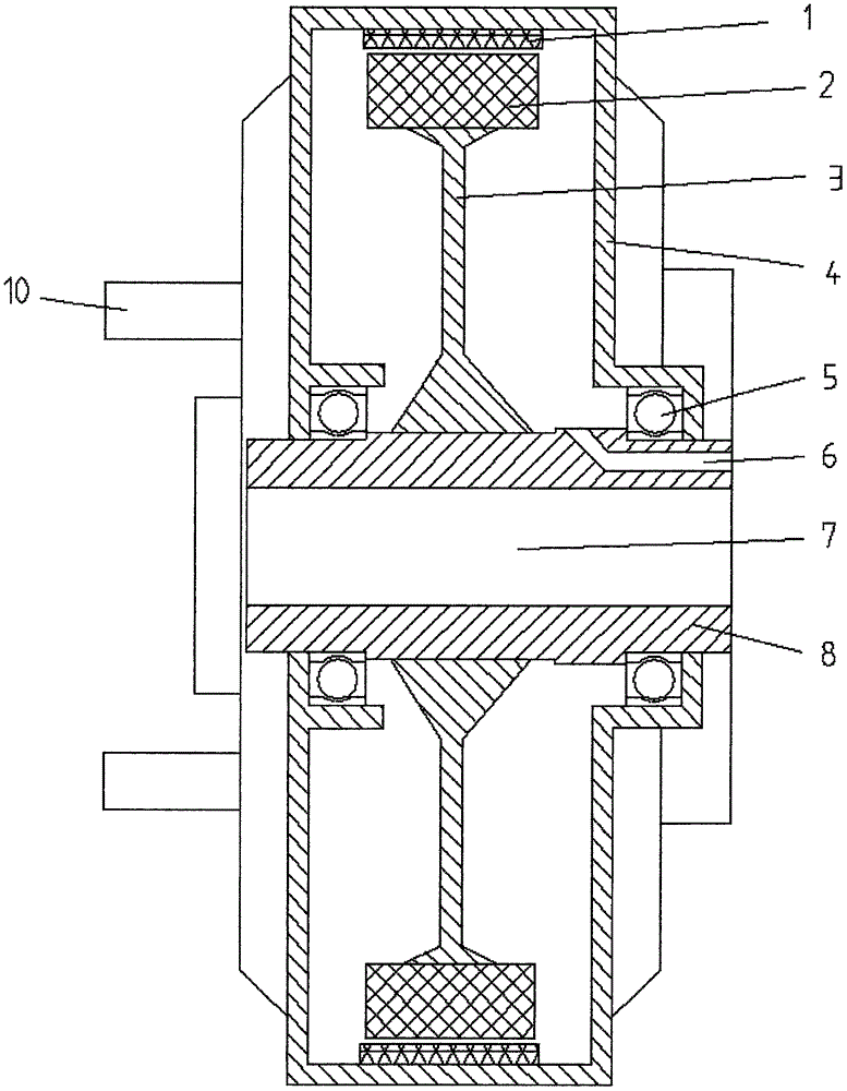 新能源通孔轴套驱动电机的制作方法