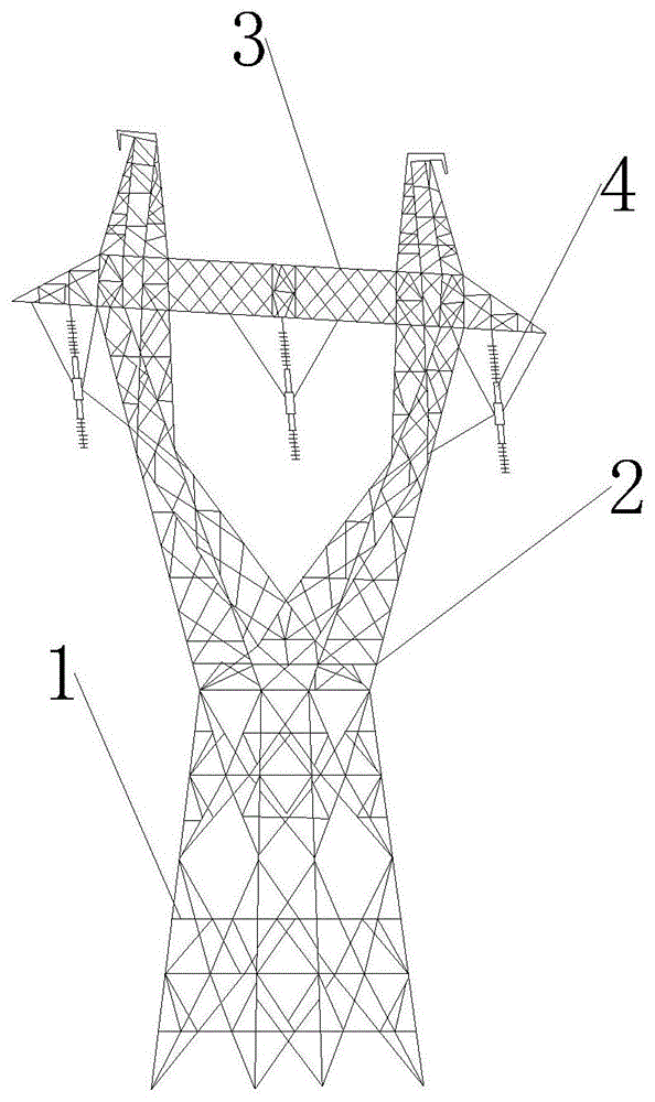 一种电力输送塔用电缆加固结构的制作方法