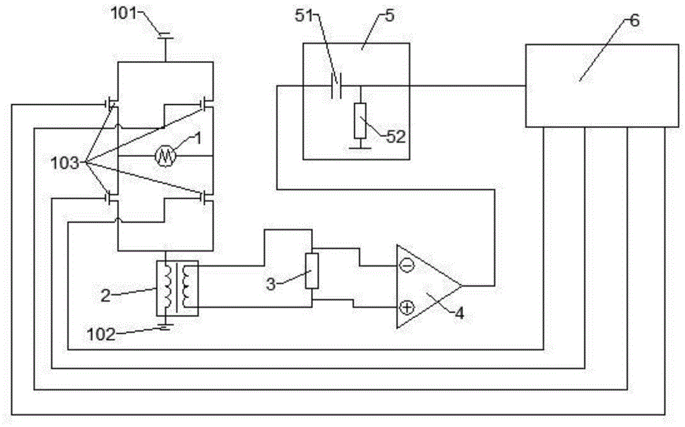 一种无位置开关的微型直流电机控制装置的制作方法