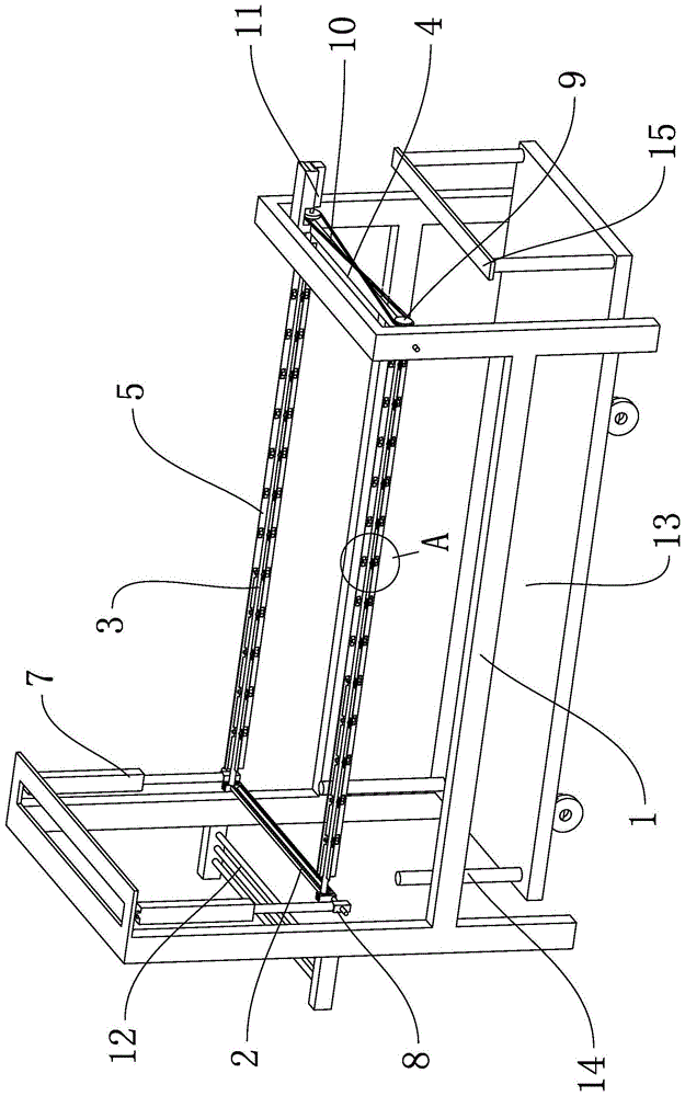 一种PVC扣板的堆料架的制作方法