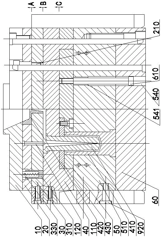 反拉脱模板消除浇点痕的高精度模具的制作方法