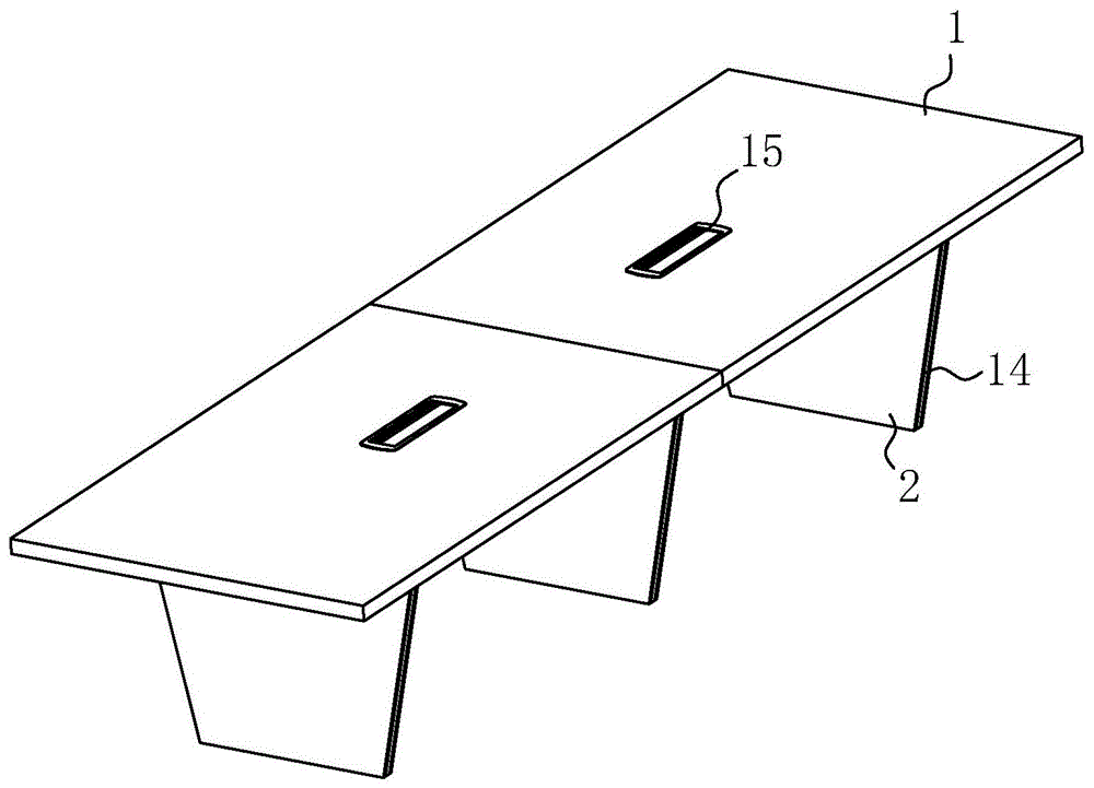 一种会议桌的拼接结构的制作方法