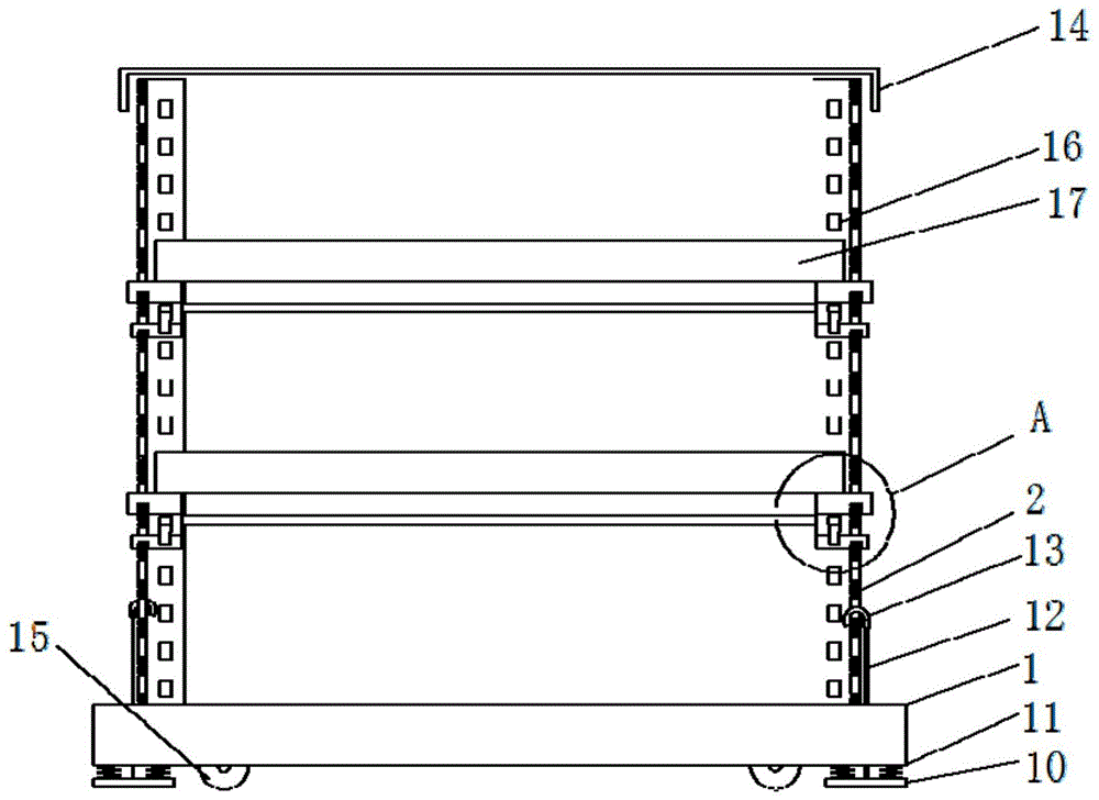 一种轻型角钢仓储货架的制作方法
