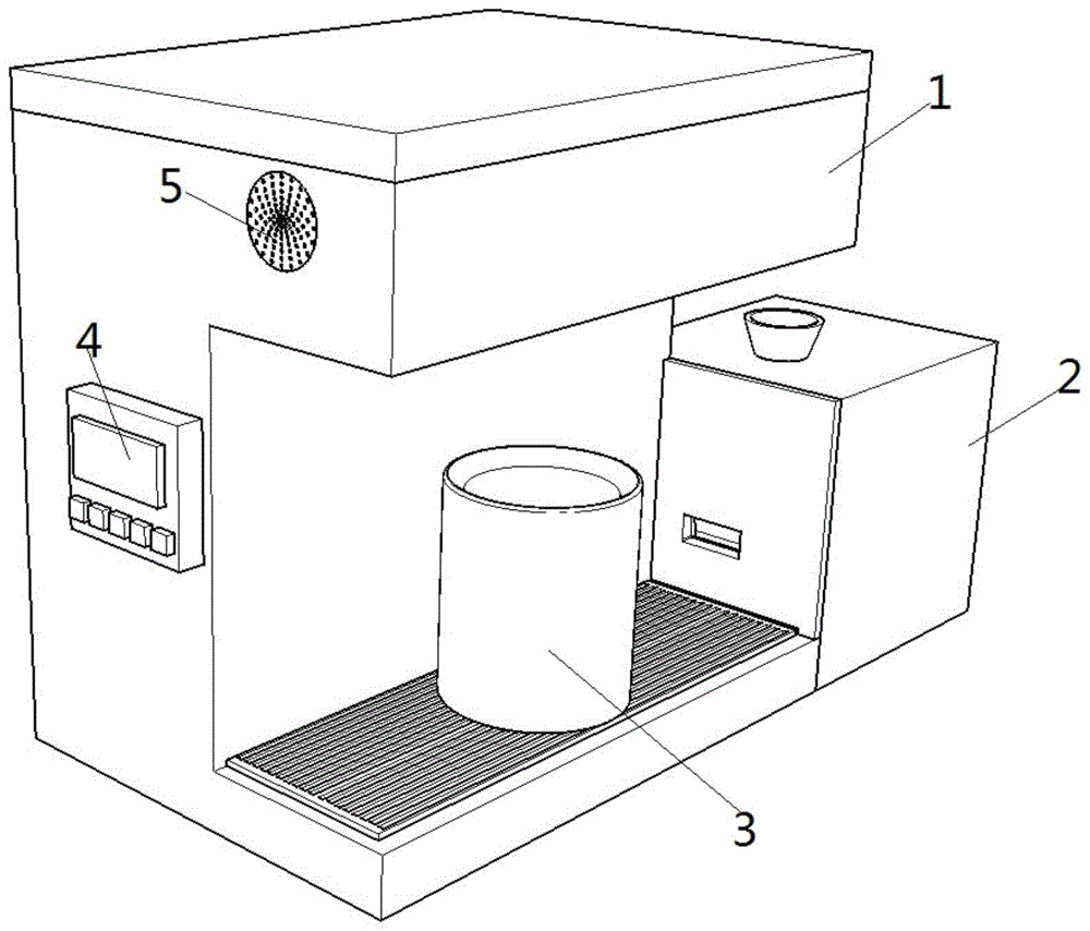 茶饮冲泡自助机的直震式送茶装置的制作方法
