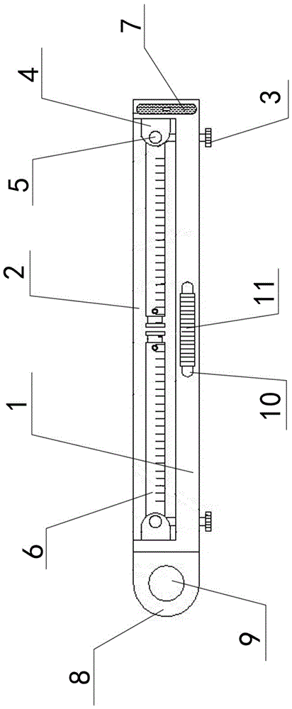 一种用于房建检测的墙缝宽度测量装置及测量方法与流程