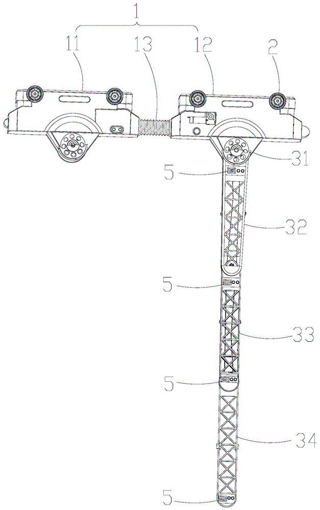 一种双悬臂吊轨式隧道巡检机器人的制作方法