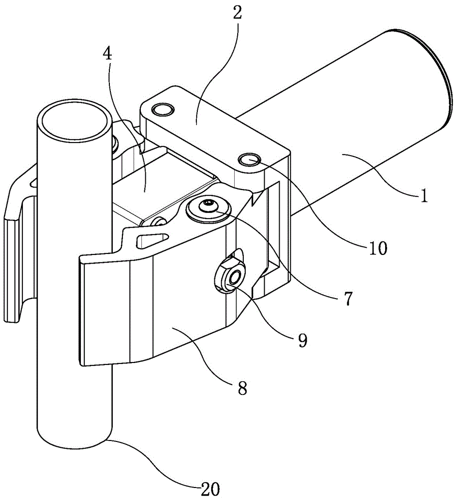 电动轮椅车体用快速夹取机构的制作方法