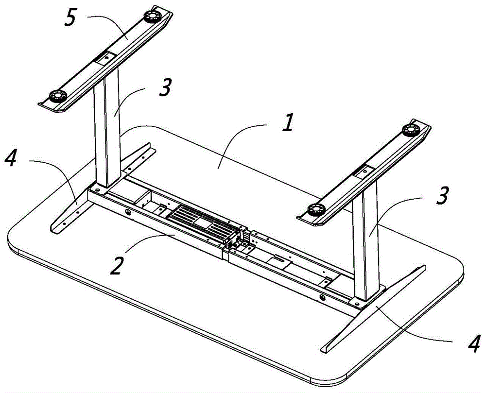 一种折叠式电动升降桌和电动升降桌的组装方法与流程