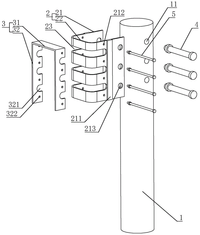 一种缆索护栏用立柱连接结构的制作方法