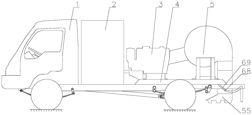 一种可用于农村道路的吹洗车的制作方法