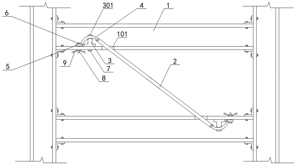 一种钢结构建筑的梁柱斜拉机构的制作方法