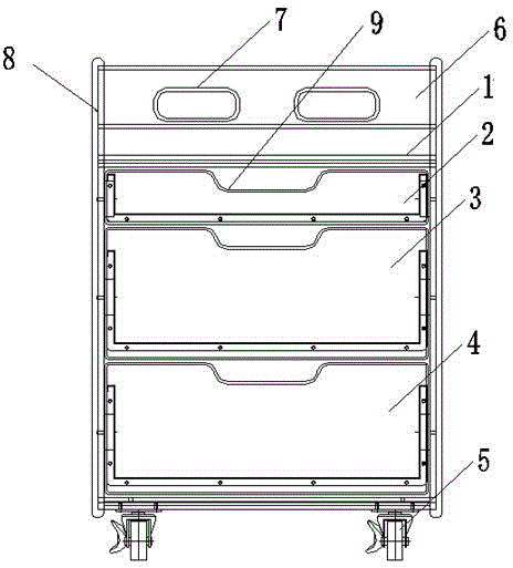 茶水文件柜结构的制作方法