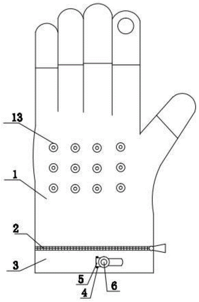 一种橡胶手套穿戴结构的制作方法