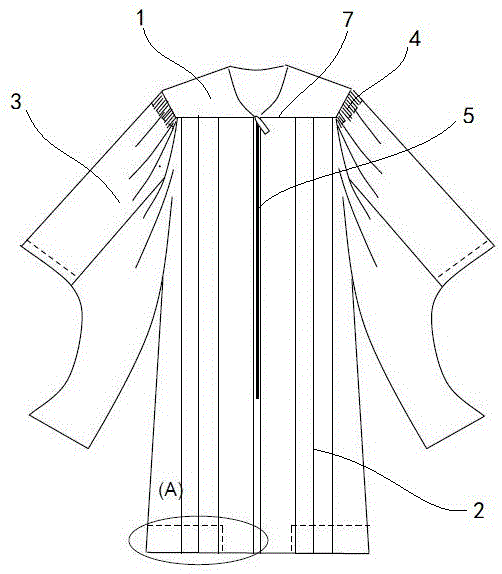 一种学位袍的制作方法