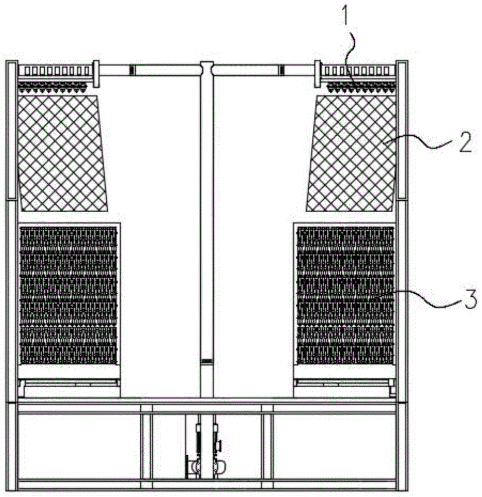 一种双重布水的闭式冷却塔的制作方法