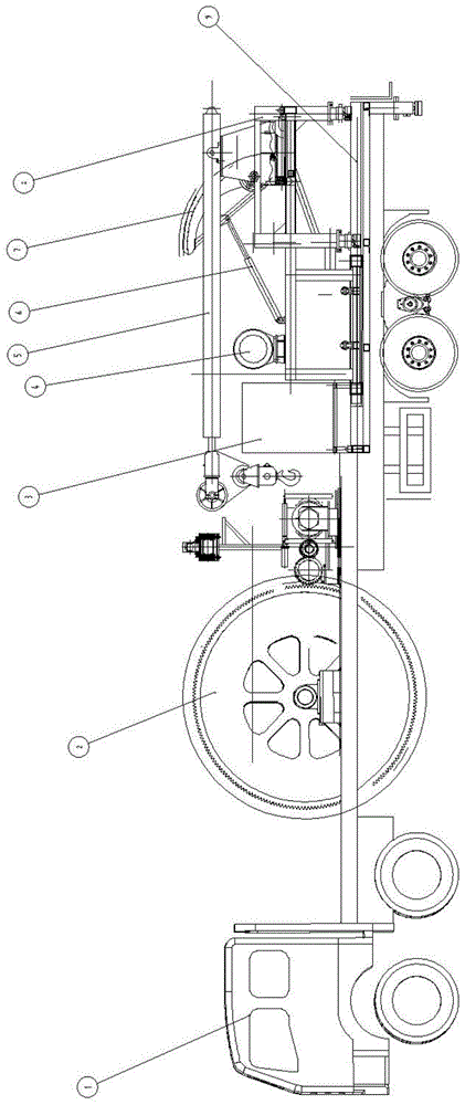 一种用于连续抽油杆作业的大直径作业车的制作方法