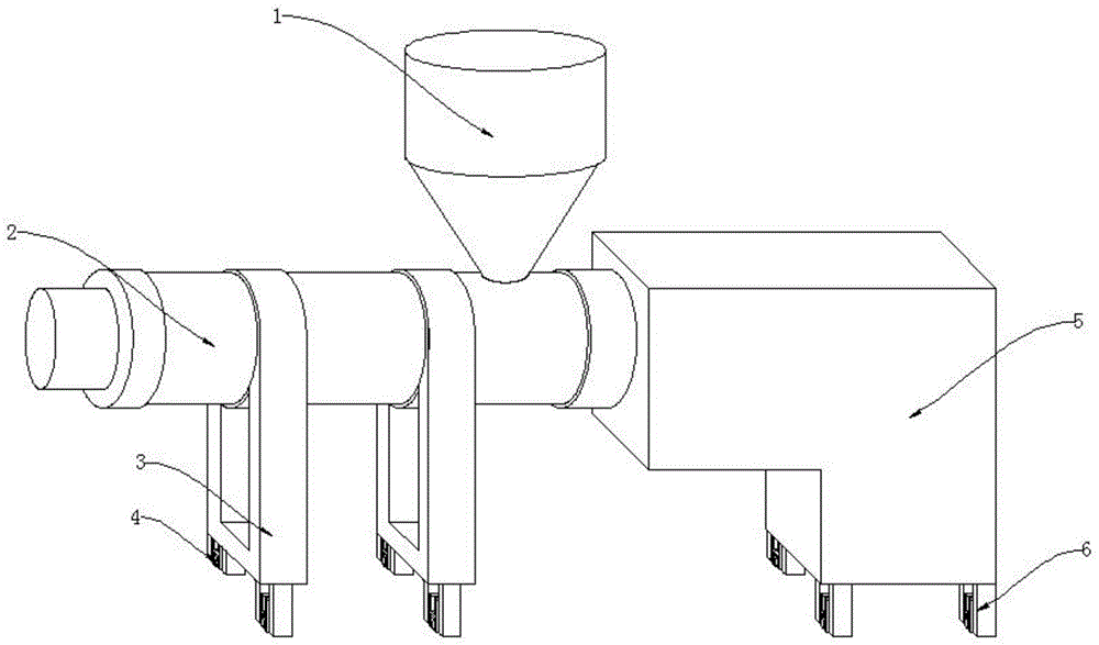 一种便于搬运的双螺杆挤出造粒机的制作方法