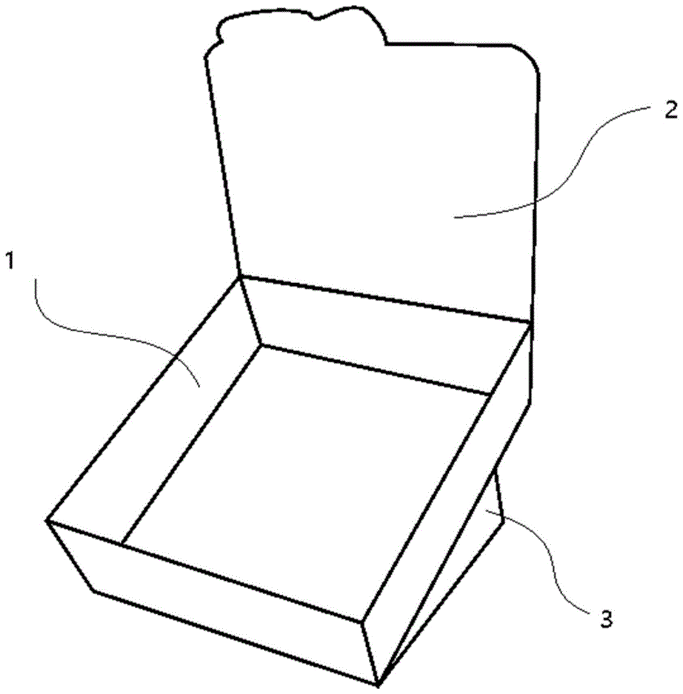 一种翻折成型陈列盒的制作方法