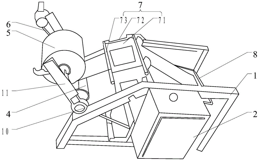 门帘卷料架的制作方法