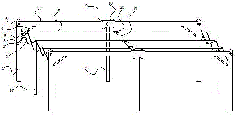 一种新型可折叠晾衣装置的制作方法