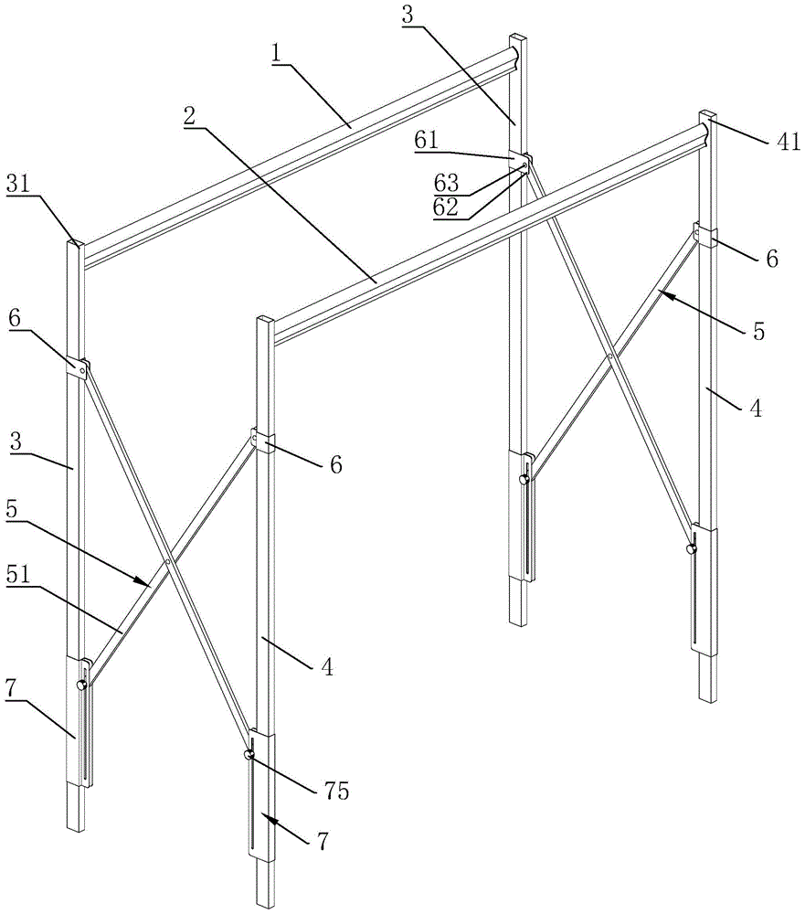 可折叠式晾衣架的制作方法