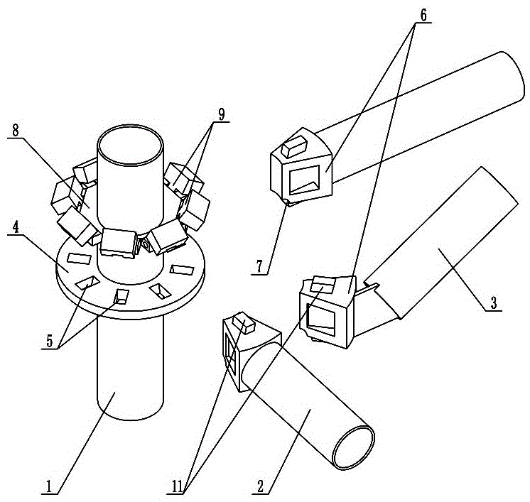 承插型盘扣式钢管脚手架的制作方法