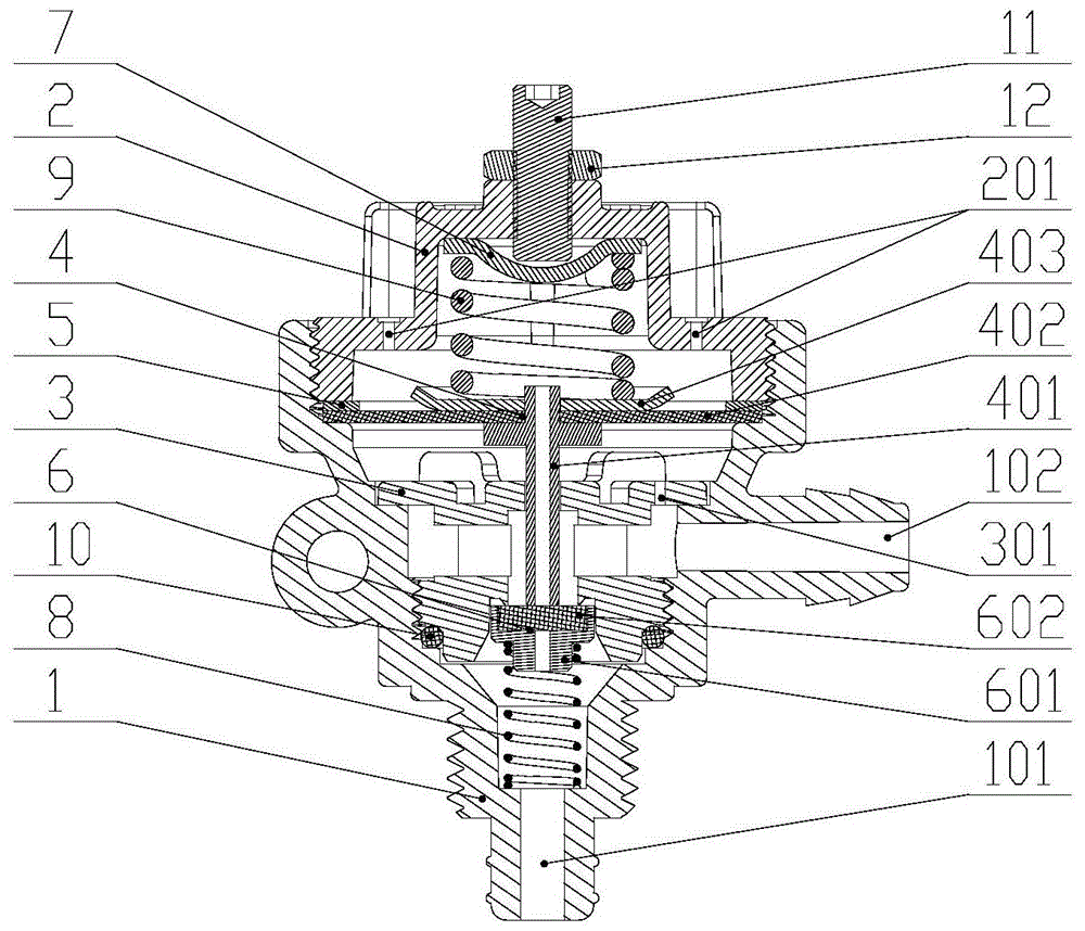 氧气机稳压阀的制作方法