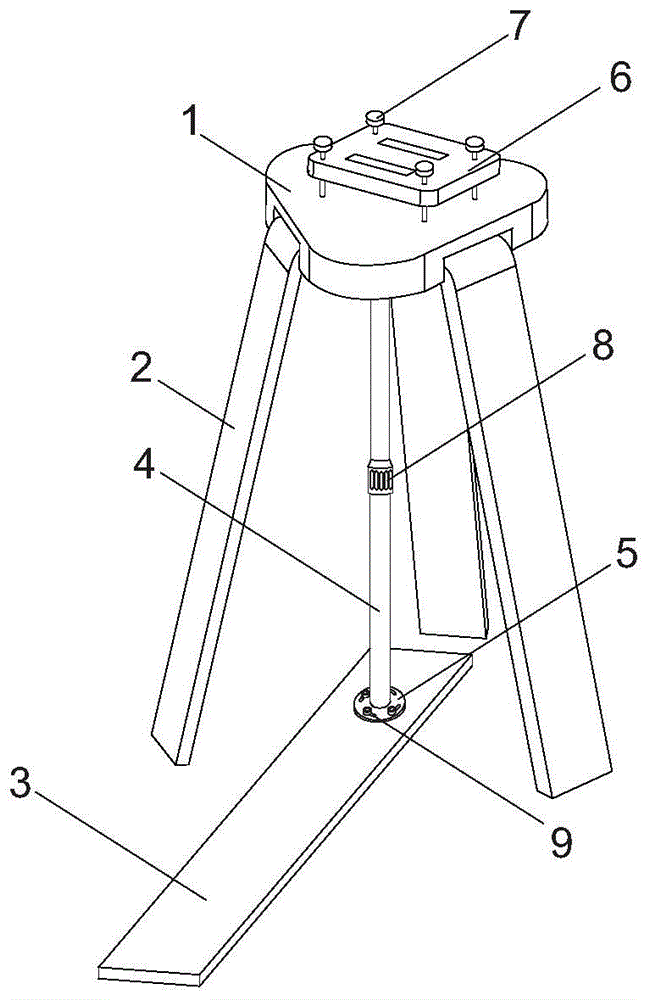 一种测量仪脚架稳定结构的制作方法