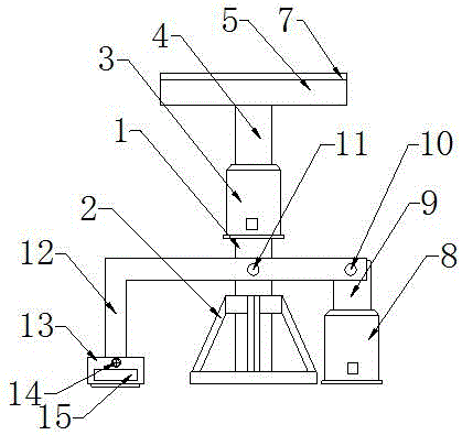 一种便携式电梯检测用辅助台的制作方法