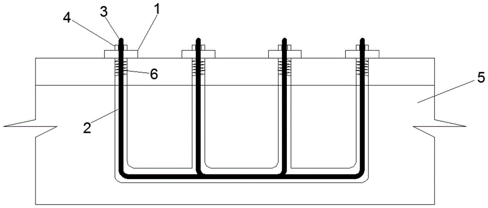 一种箱型梁重叠式U型竖向预应力筋锚固体系的制作方法