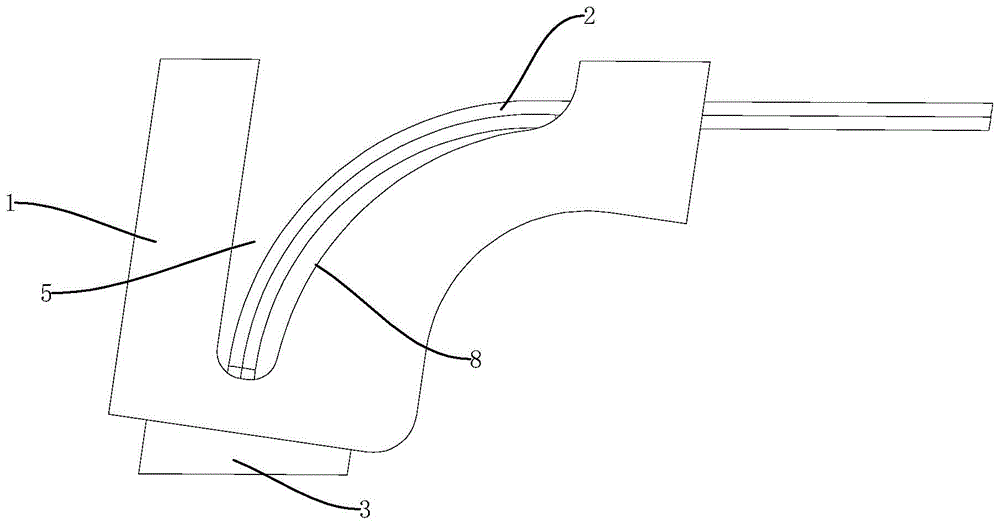 一种弯折光纤阵列的制作方法