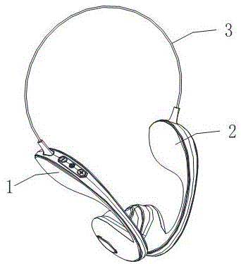 一种无线骨传导运动耳机的挂耳结构的制作方法