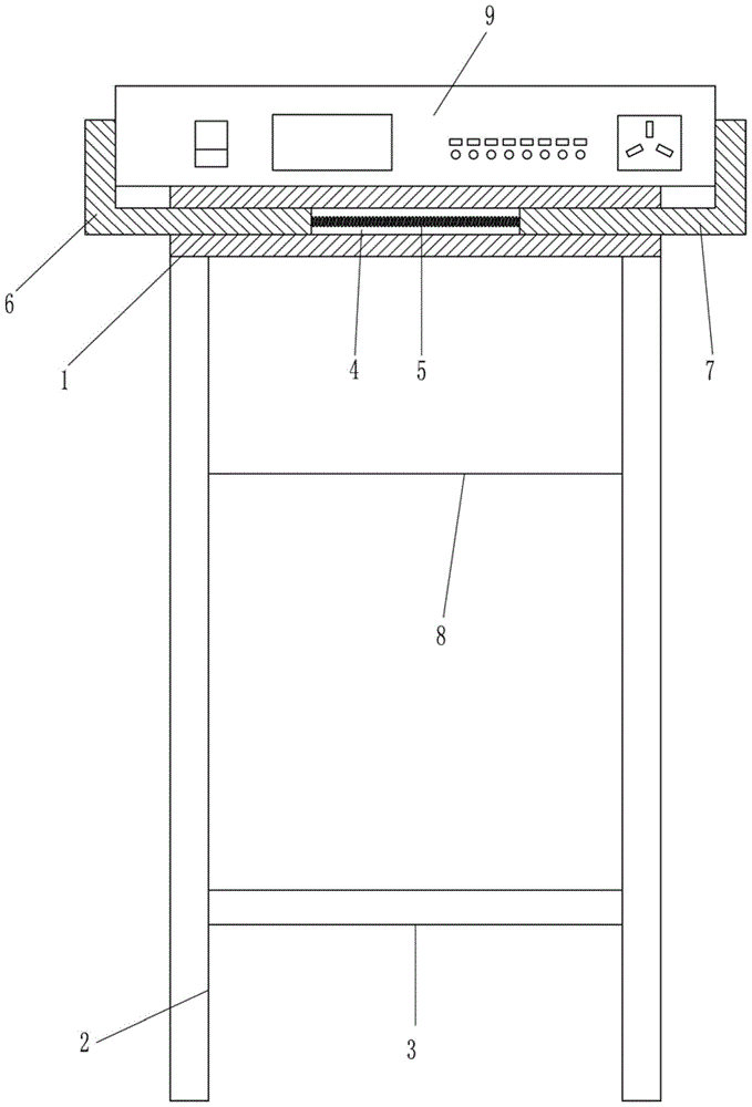 一种演出用电源时序器安装架的制作方法