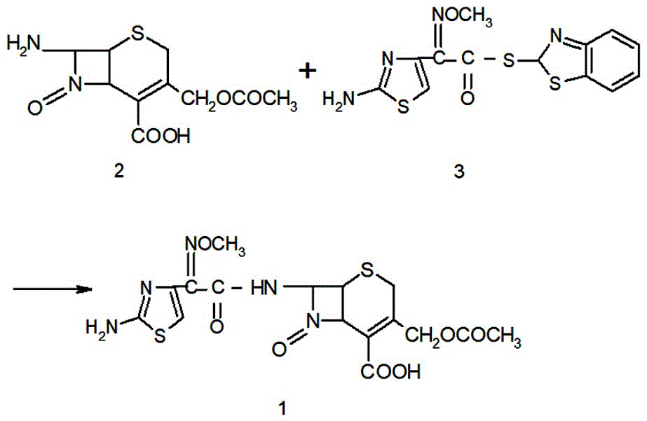 一种头孢噻肟酸的合成方法与流程