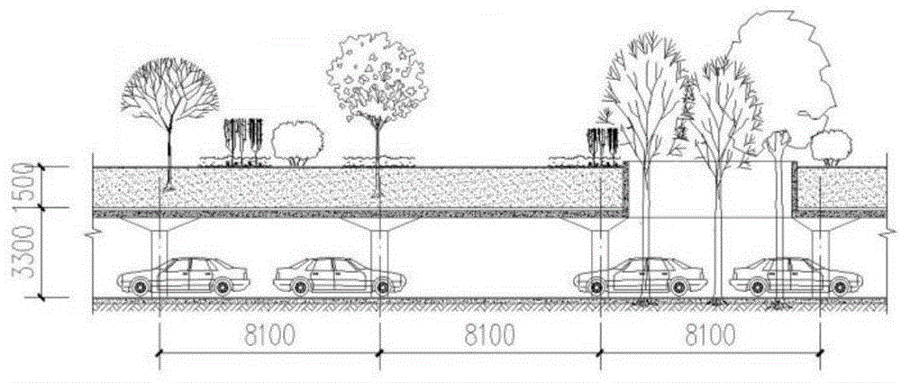 一种建筑顶板绿化的植树落地方法及其顶板树洞节点结构与流程